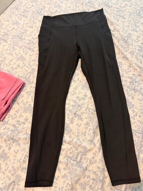 Fablletics M High-Waist Black Active Leggings with Side Pockets Medium
